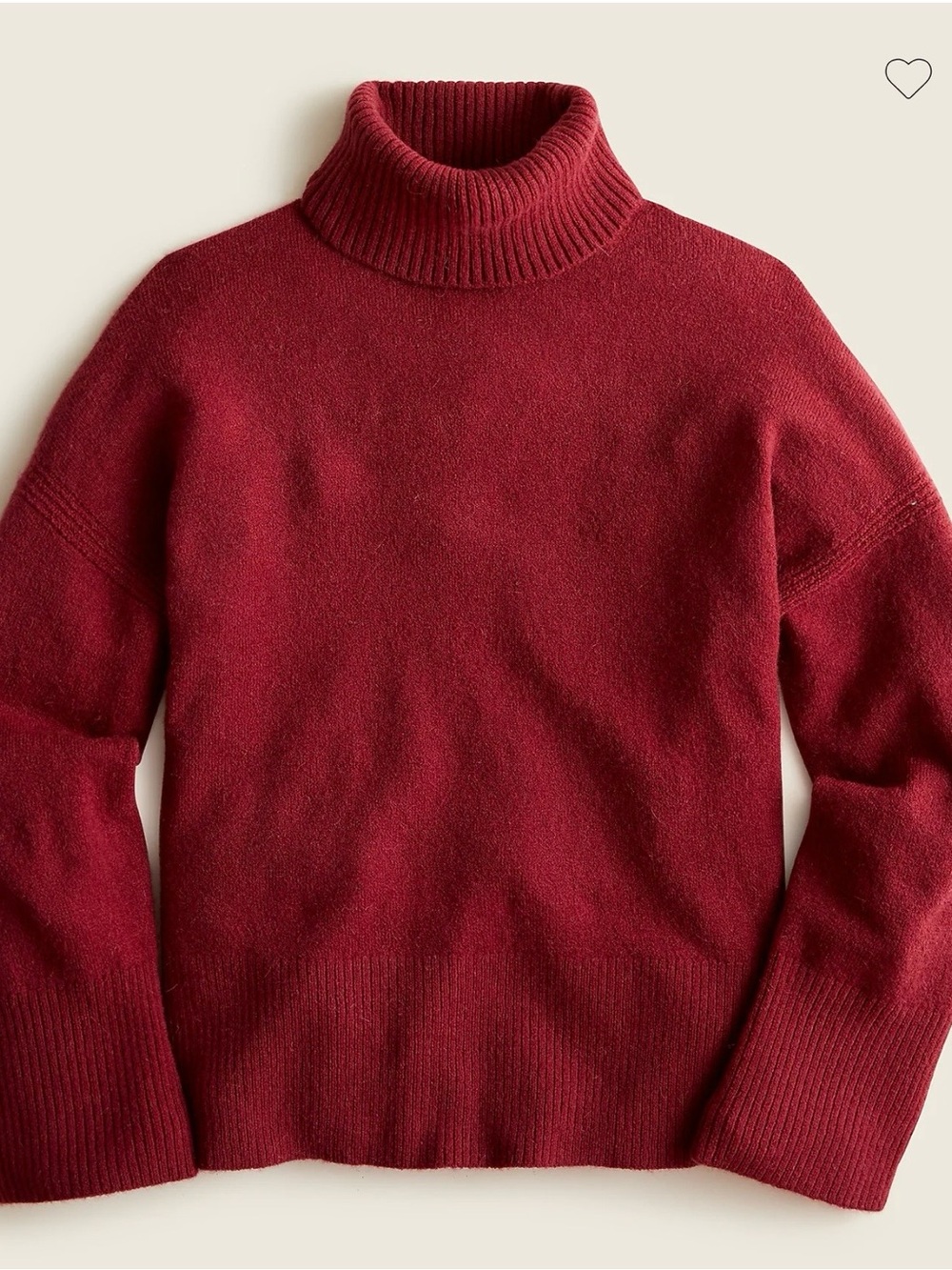 J.Crew Burgundy Turtleneck Sweater